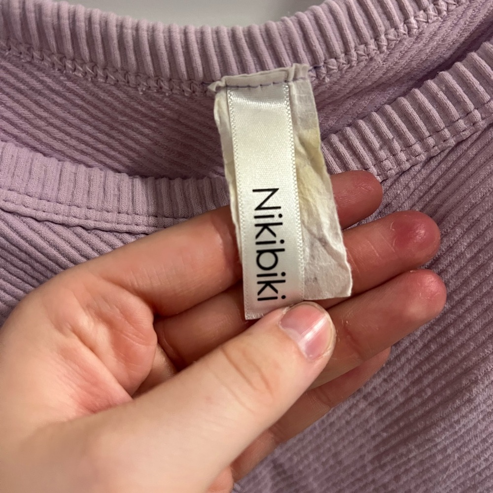 Nikibiki Lavender Ribbed Top - Picture 5 of 5